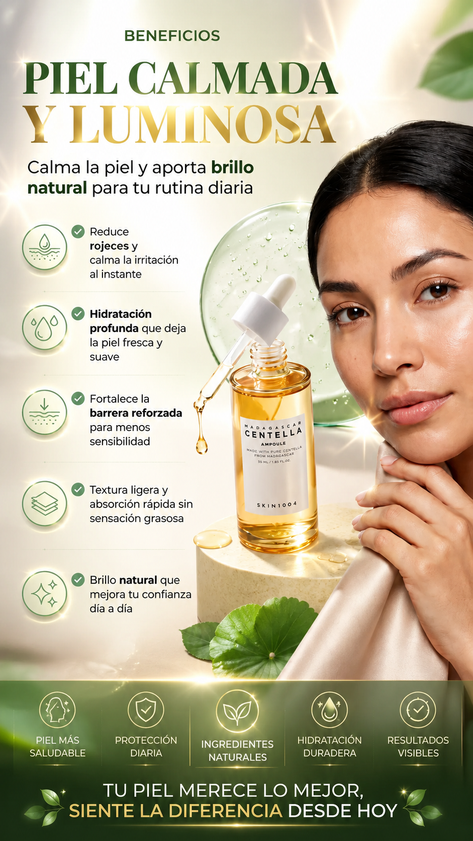 🌿✨ CENTELLA GLOW KOREANO 🌸 El secreto coreano para una piel perfecta