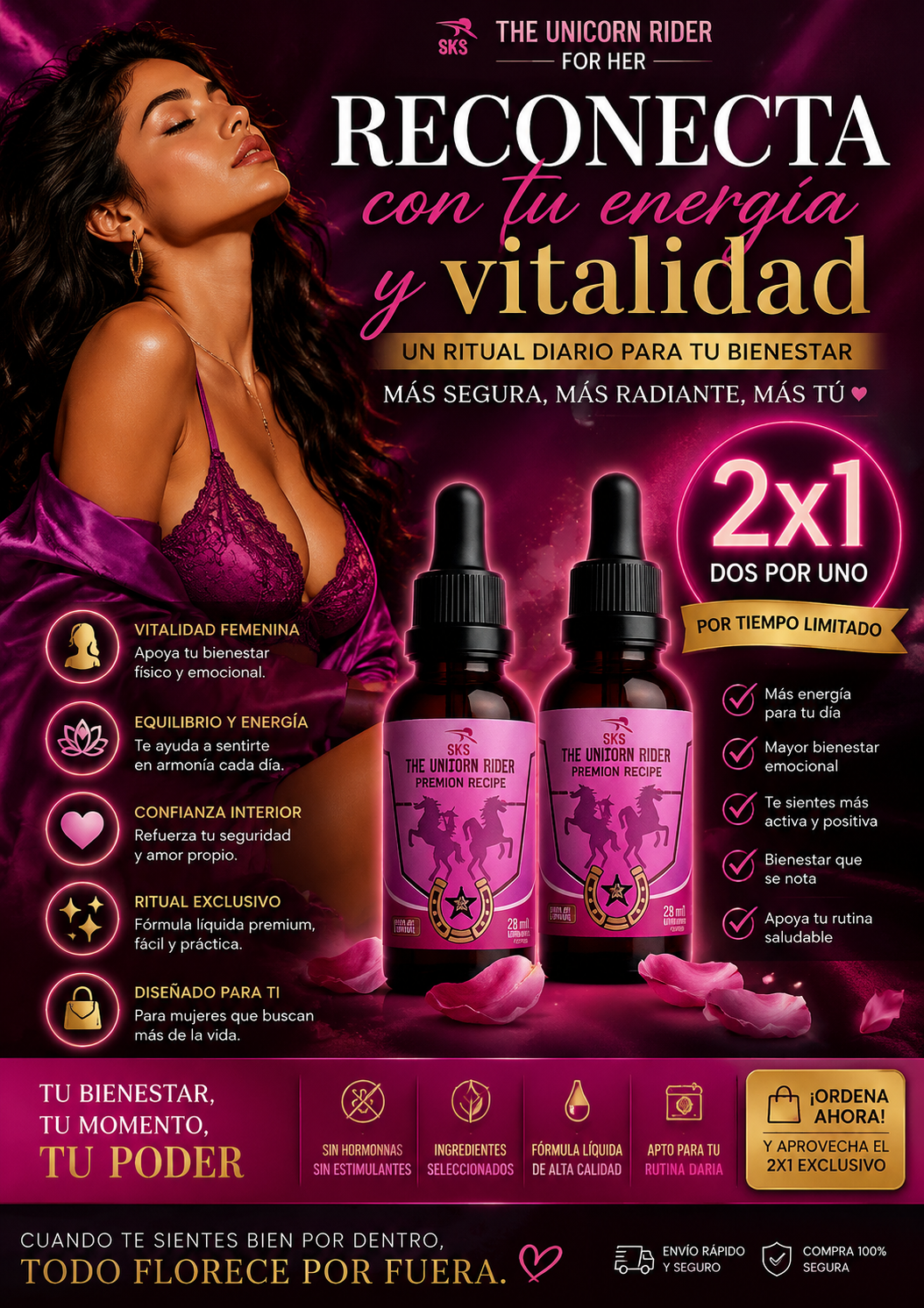🌸 Luna Élixir "Tu ritual de bienestar femenino potencia tu sexualidad"🎁 PROMOCIÓN ESPECIAL 2X1 💖 Lleva 2 frascos al precio de 1